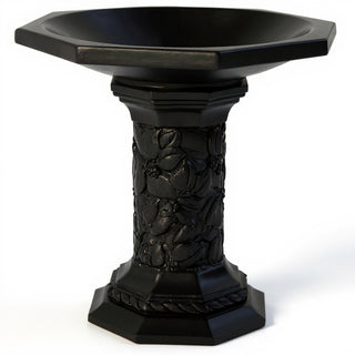 Turner Birdbath - 21-inch — Flat Black finish