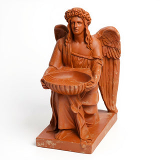 Angel with Dish Statue - 8-inch — Metro finish