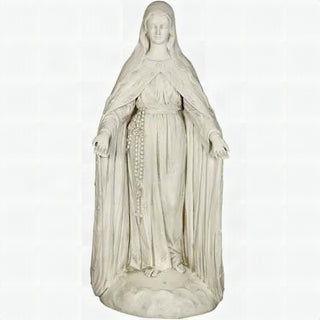 Mary Of The Rosary with Lace Statue - 49-inch - Realistic Color - Hand-Painted