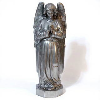Omar Angel Statue - 40-inch — Antique Silver finish