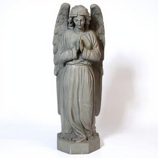 Omar Angel Statue - 40-inch — Limestone finish