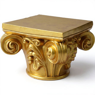 Gothic Capital Architectural Element — Antique Gold finish
