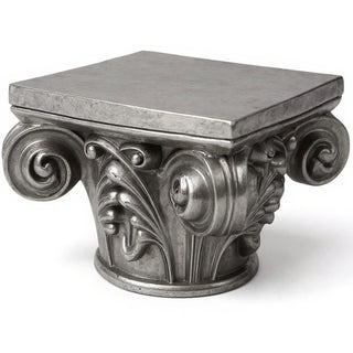 Gothic Capital Architectural Element — Aged Silver finish