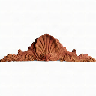 Scallop Over Door Architectural Accent — Metro finish