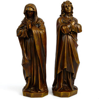 The Crucifixion with Mary and John — Bronze finish