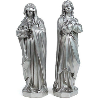 The Crucifixion with Mary and John — Silver finish