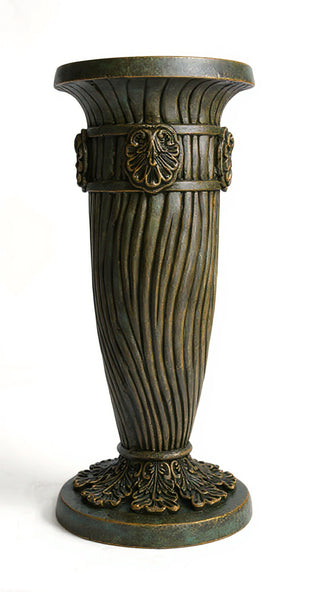 Lina Pedestal - 30-inch — Green Bronze finish