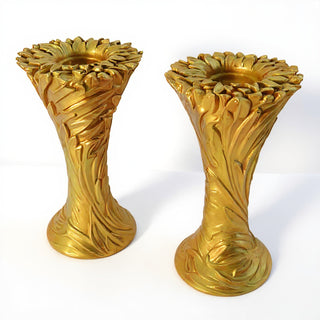 Sunflower Candle Holder Candleholder - 18-inch — Deep Gold finish