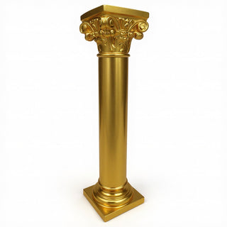 Altar Pedestal Remnant - 24-inch — Deep Gold finish