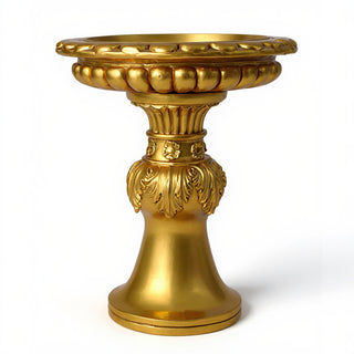 Acanthus Birdbath - 18-inch — Deep Gold finish