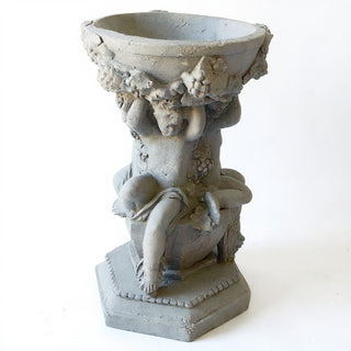 Capri Cherubs Bowl Planter - 16-inch — Old Stone finish