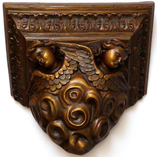 Outlooking Angels Shelf Bracket — Bronze finish