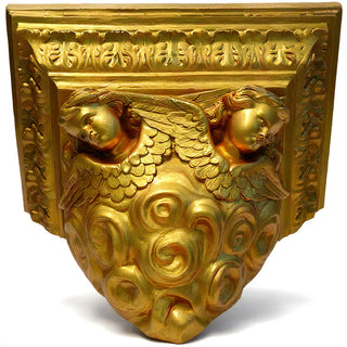 Outlooking Angels Shelf Bracket — Deep Gold finish