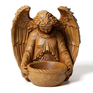 Garden Angel Statue - 14.5-inch — Gothic Stone finish