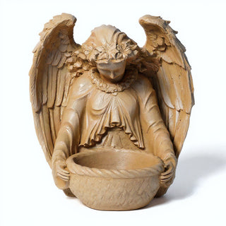 Garden Angel Statue - 14.5-inch — Museum Terracotta finish