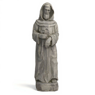 Saint Fiacre Statue - 28.5-inch — Old Stone finish