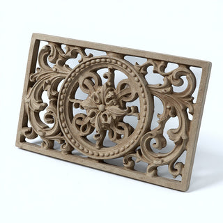 Scroll Work Frame Wall Plaque — Gothic Stone finish