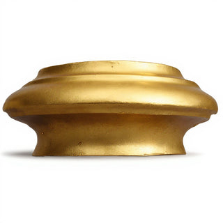 Baroque Capital Top Architectural Element — Antique Gold finish