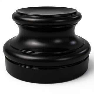 Baroque Cap Base — Flat Black finish