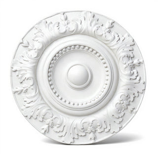Americo Medallion Wall Plaque — Flat White finish