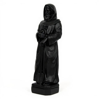 Saint Fiacre Statue - 24.5-inch — Flat Black finish