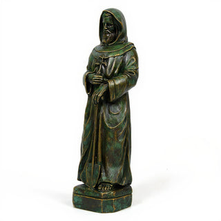 Saint Fiacre Statue - 24.5-inch — Green Bronze finish