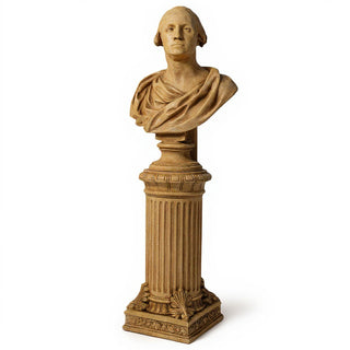 Fancy Bottom Leaf Pedestal - 14-inch — Dusted Sand finish