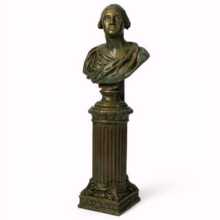 Fancy Bottom Leaf Pedestal - 14-inch — Green Bronze finish