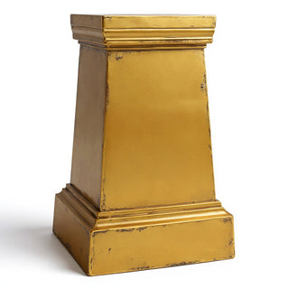 Plain Pedestal - 29.5-inch — Antique Gold finish