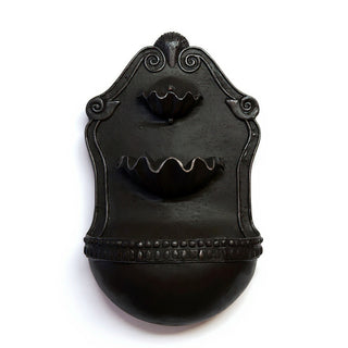 Double Shell Wall Fountain - 24-inch — Iron finish