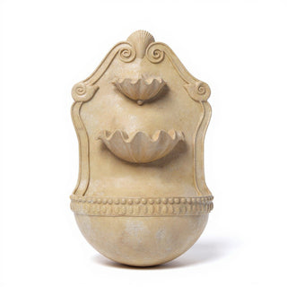 Double Shell Wall Fountain - 24-inch — Museum Terracotta finish