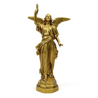 Angel of Light - Right Statue - 32-inch — Antique Gold finish