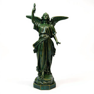 Angel of Light - Right Statue - 32-inch — Green Bronze finish
