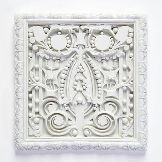 Sullivan Framed Frieze Wall Plaque - 25-inch — Flat White finish