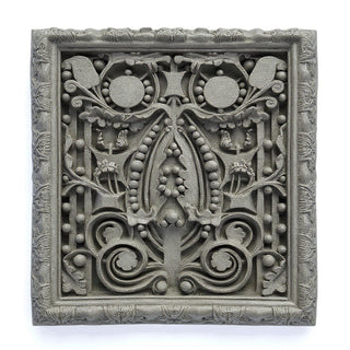 Sullivan Framed Frieze Wall Plaque - 25-inch — Limestone finish