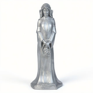 Saint Elizabeth of Hungary Statue - 25-inch — Silver finish