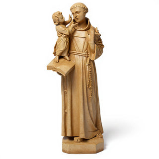 Saint Anthony of Padua with Child Statue - 44-inch — Dusted Sand finish