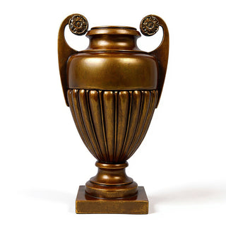 Curl Handle Urn Planter - 19.5-inch — Bronze finish