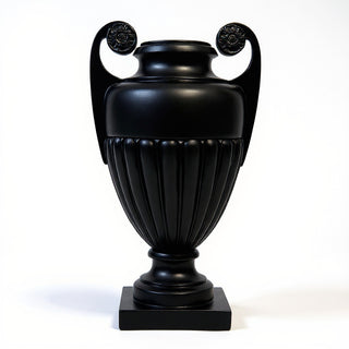 Curl Handle Urn Planter - 19.5-inch — Flat Black finish