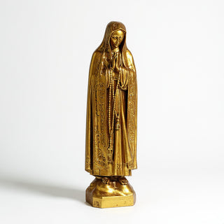 Our Lady of Fatima Statue - 36-inch — Antique Gold finish