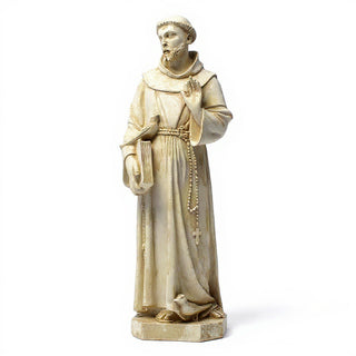 Saint Francis of Assisi Statue - 37-inch — Antique White finish