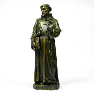Saint Francis of Assisi Statue - 37-inch — Green Bronze finish