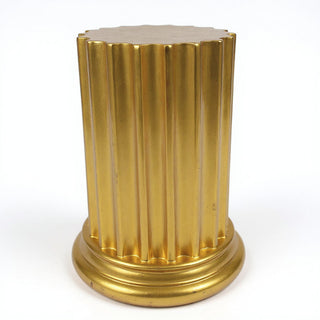 Epic Shaft Column Pedestal - 43-inch — Antique Gold finish