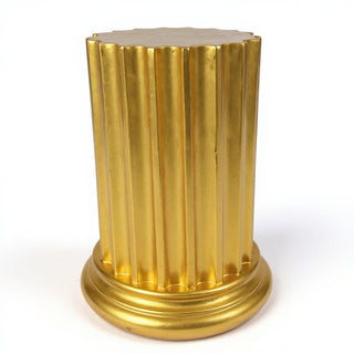 Epic Shaft Column Pedestal - 43-inch — Deep Gold finish