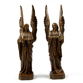 Cathedral Angels Statue - 89-inch — Bronze finish