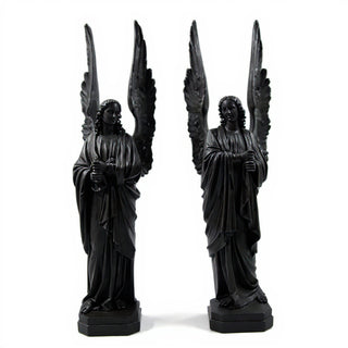Cathedral Angels Statue - 89-inch — Dusted Black finish