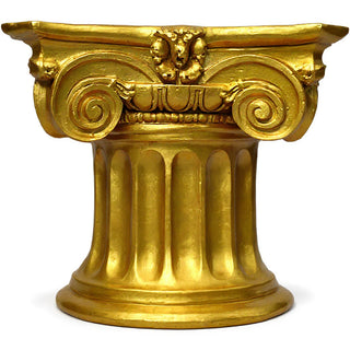 Colossal Ionic Table Base — Deep Gold finish