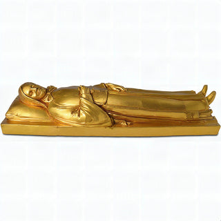Saint Frances Xavier Cabrini in Repose Statue — Deep Gold finish