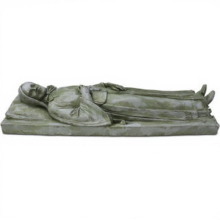 Saint Frances Xavier Cabrini in Repose Statue — Mossy Green finish