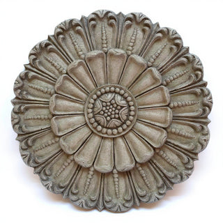 Tulip Medallion Wall Plaque — Antique Stone finish